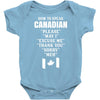 How To Speak Canadian Baby Onesie
