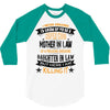 Super Cool Mother In Law Of A Freaking Awesome Daughter 3/4 Sleeve Shirt