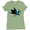jose sharks youth Ladies Fitted T-Shirt