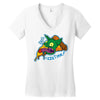 pizza time! Women's V-Neck T-Shirt