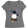 who loves poodle Women's Triblend Scoop T-shirt