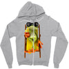 frog funny cocktail Zipper Hoodie