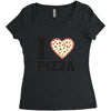 i Love Pizza Women's Triblend Scoop T-shirt