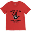 father and son best friends son V-Neck Tee