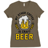 my other coffee is craft beer Ladies Fitted T-Shirt