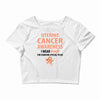 wear peach for uterine cancer Crop Top
