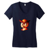 brid funny logo Women's V-Neck T-Shirt