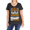 My Daughter Is Super Awesome Her Mother Ladies Curvy T-Shirt