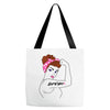 girl power survivor breast cancer Tote Bags