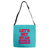 star spangled hammered Adjustable Strap Totes