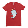 cute kawaii narwhals are cute Ladies Fitted T-Shirt