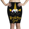 birthday unicorn girl. Pencil Skirts