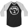 thing 1 and thing 2 red dr suess cat in a hat fancy fun 3/4 Sleeve Shirt