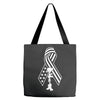 fallen soldier ribbon never forget military Tote Bags