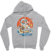 japanese world Zipper Hoodie