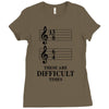 13/8 6/4 These Are Difficult Times Ladies Fitted T-Shirt