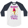 birthday troll mommy 3/4 Sleeve Shirt