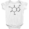 Caffeine Molecule Baby Bodysuit