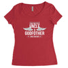 i have two titles uncle and godfather Women's Triblend Scoop T-shirt