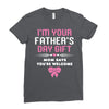 I'm Your Father's Day Gift Mom Says You're Welcome Girl Ladies Fitted T-Shirt