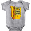 old school gaming king Baby Onesie