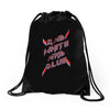 rad white and blue Drawstring Bags
