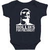 rollins for president  funny  comic henry rollins punk rock tv p Baby Bodysuit