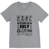 Born In July V-Neck Tee
