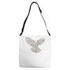 dove typography Adjustable Strap Totes