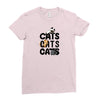 cats cats cats Ladies Fitted T-Shirt