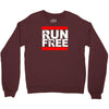 free running parkour run free Crewneck Sweatshirt