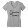 it's colombia not columbia Women's V-Neck T-Shirt