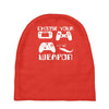 choose your weapon gamer finny retro Baby Beanies