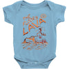 the floor is lava Baby Onesie