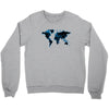 World Map Design Crewneck Sweatshirt