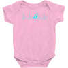 sailing heart beat Baby Onesie