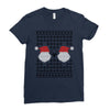 ugly santa noel Ladies Fitted T-Shirt