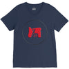 please red V-Neck Tee