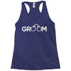 groom handcuffs Racerback Tank