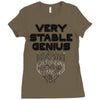 Very Stable Genius Ladies Fitted T-Shirt