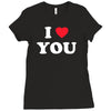 i love you Ladies Fitted T-Shirt