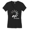 buffering  funny retro loading computer console fashion party Women's V-Neck T-Shirt