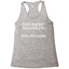 personalised daddy Racerback Tank