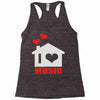 new i love house Racerback Tank