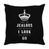 Don't Be Jealous Just Because Look This Good At 60 Throw Pillow