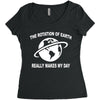 the rotation of the earth Women's Triblend Scoop T-shirt