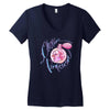 chicken permission1 Women's V-Neck T-Shirt