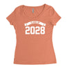 class of 2028 novelty high school elementary Women's Triblend Scoop T-shirt