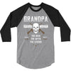 Grandpa The Man The Myth The Legend 3/4 Sleeve Shirt