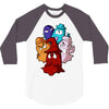 pac man ghost monsters 3/4 Sleeve Shirt
